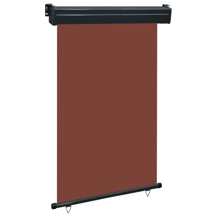 Balcony Side Awning 125x250 cm Brown