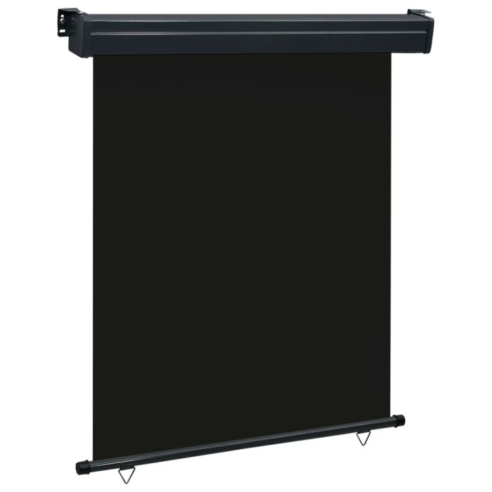 Balcony Side Awning 140x250 cm Black