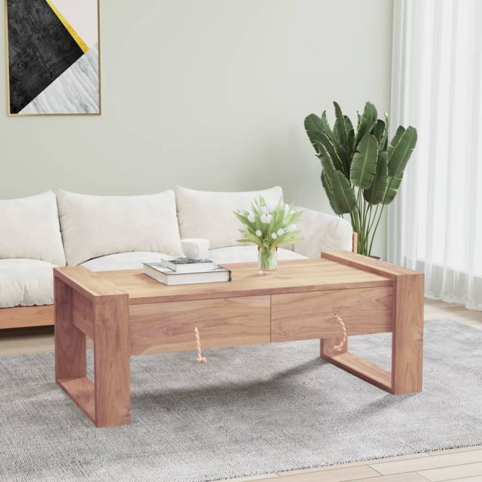 Coffee Table 110x60x40 cm Solid Teak Wood