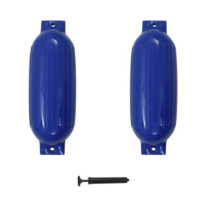 Boat Fender 2 Pcs Blue 69x21.5cm
