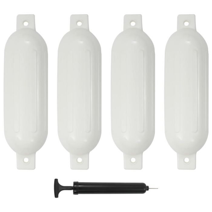 Boat Fender 4 Pcs White 51x14cm