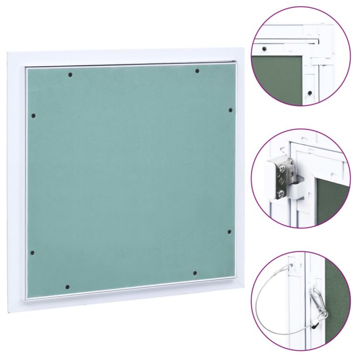 Access Panel with Aluminium Frame and Plasterboard 400x400mm