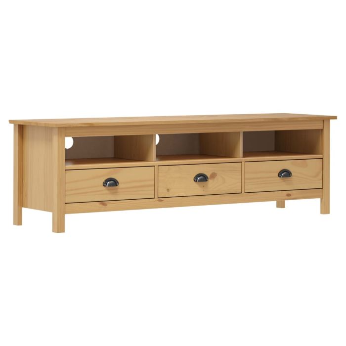 TV Cabinet Hill Honey Brown 158x40x47 cm Solid Pine Wood