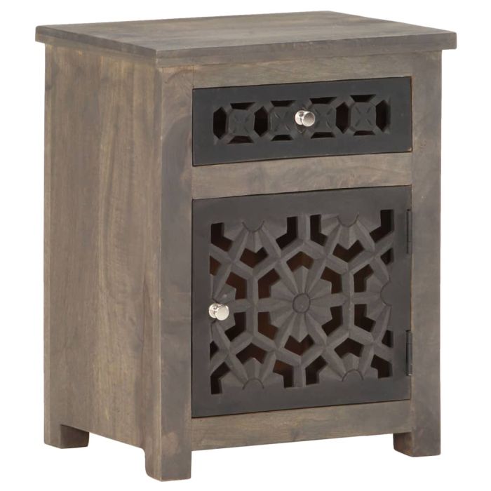 Bedside Cabinet 40x30x50cm Solid Mango Wooden - Yuan