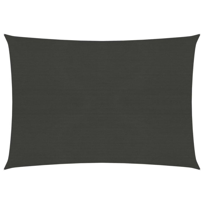 Sunshade Sail 160 g/m2 Anthracite 2x3 m HDPE