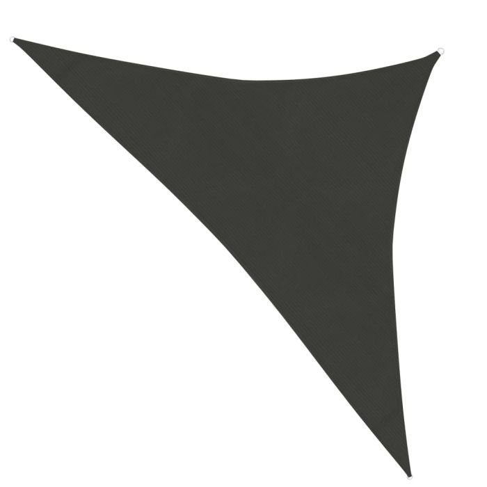 Sunshade Sail 160 g/m2 Anthracite 3x3x4.2 m HDPE