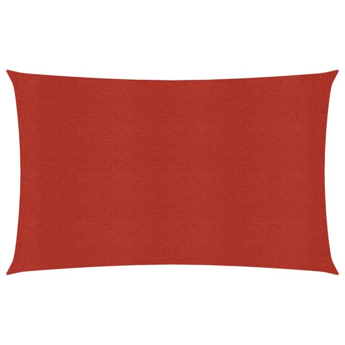 Sunshade Sail 160 g/m2 Red 2x4 m HDPE