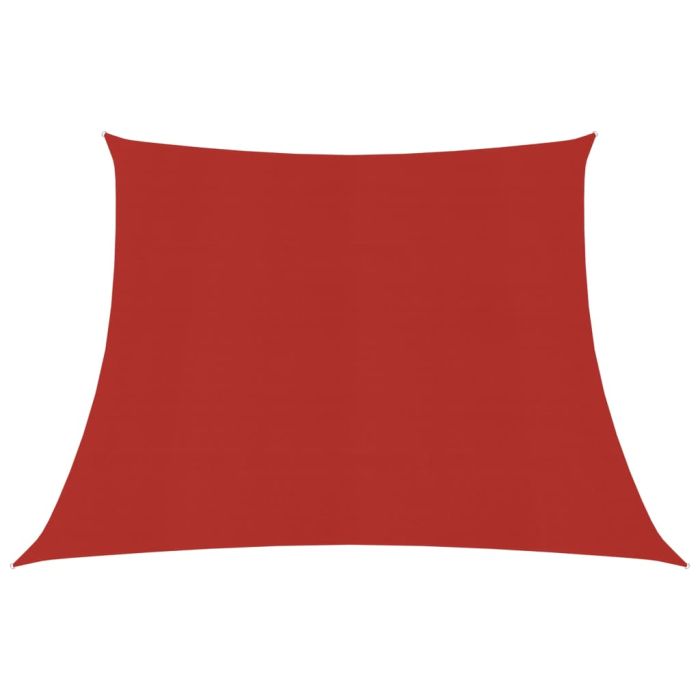 Sunshade Sail 160 g/m2 Red 4/5x3 m HDPE