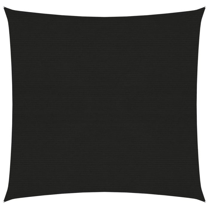Sunshade Sail 160 g/m2 Black 3x3 m HDPE