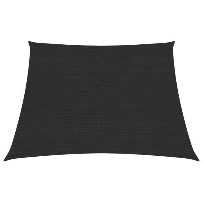 Sunshade Sail 160 g/m2 Black 4/5x3 m HDPE