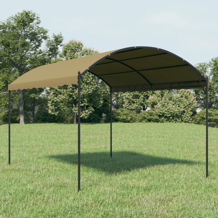 Gazebo 4x3x2.6 m Taupe 180 g/m2