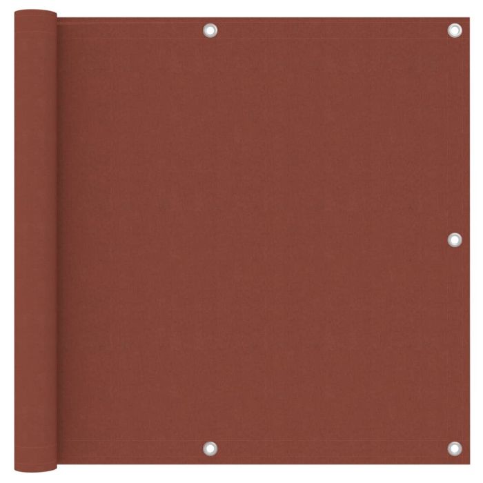 Balcony Screen Terracotta 90x500 cm Oxford Fabric