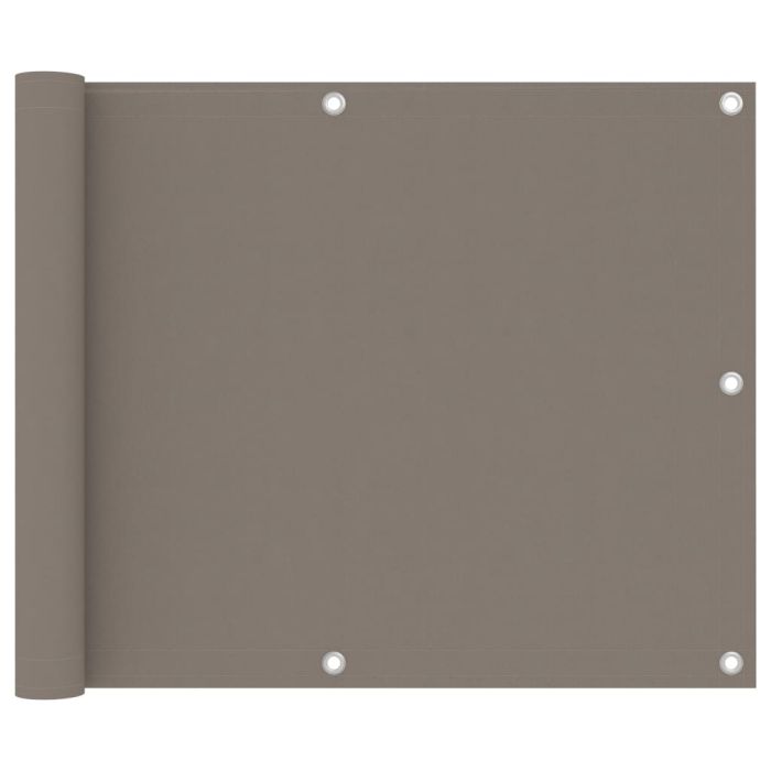 Balcony Screen Taupe 75x500 cm Oxford Fabric