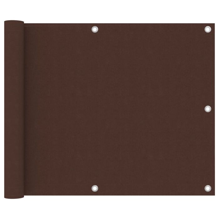 Balcony Screen Brown 75x500 cm Oxford Fabric