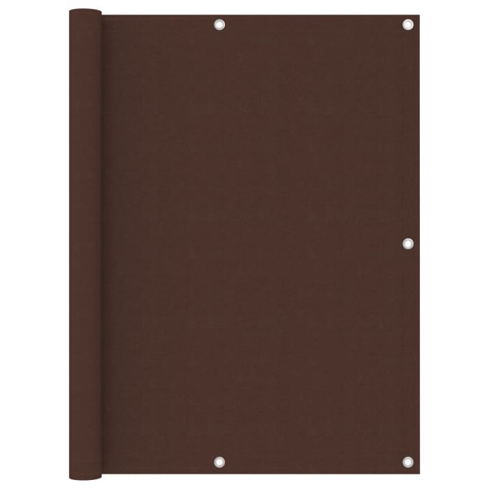 Balcony Screen Brown 120x400 cm Oxford Fabric