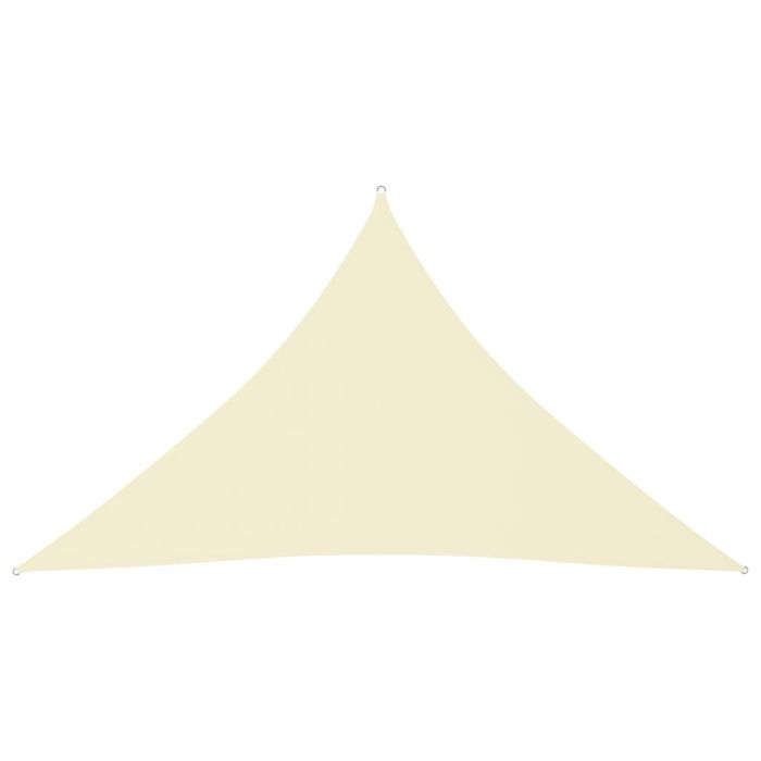 Sunshade Sail Oxford Fabric Triangular 5x5x6 m Cream