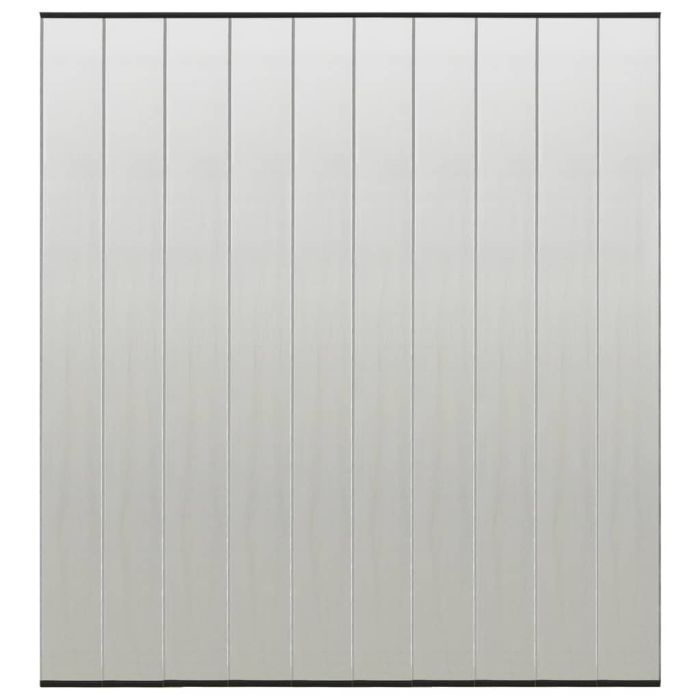 Insect Door Screen with 10-Piece Mesh Curtain Black 240x240 cm