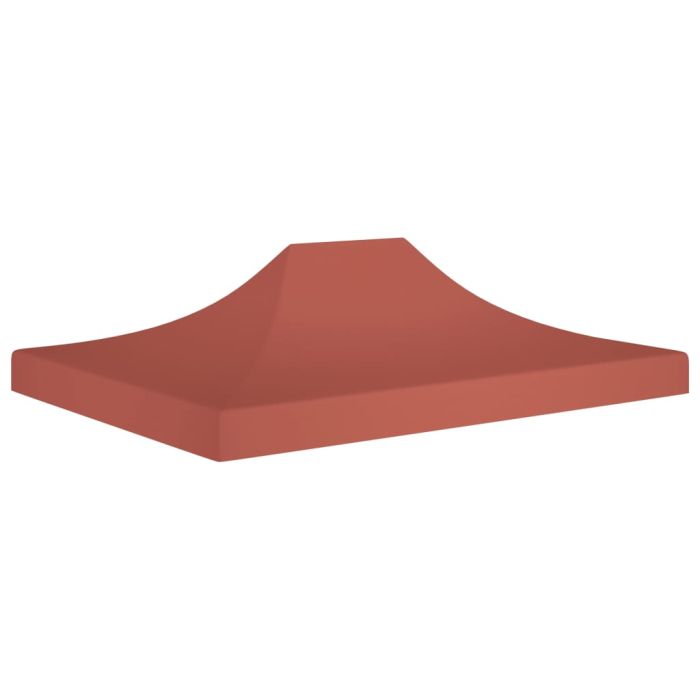 Party Tent Roof 4x3 m Terracotta 270 g/m2