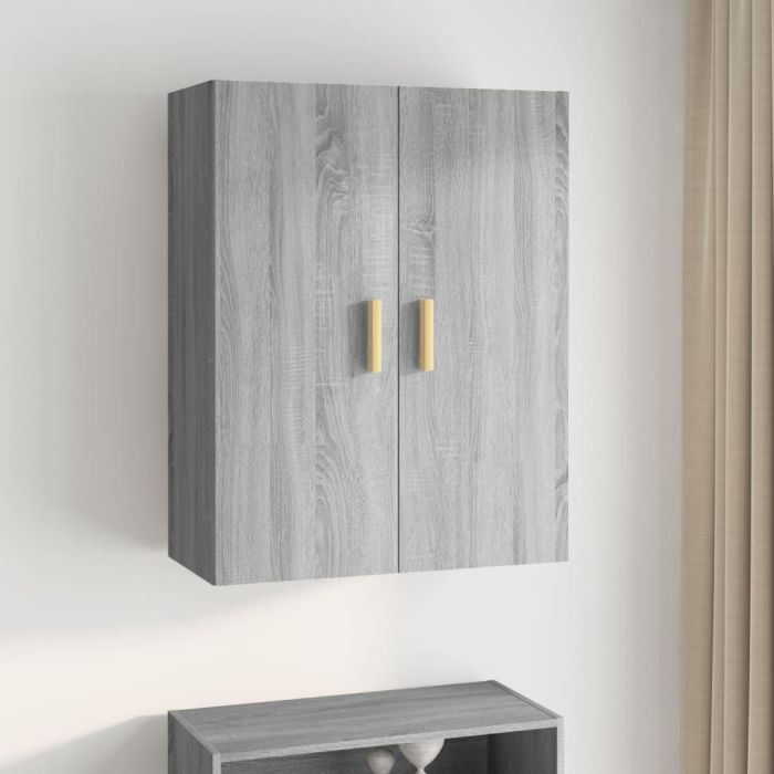 Hanging Wall Cabinet Grey Sonoma 69.5x34x90 cm