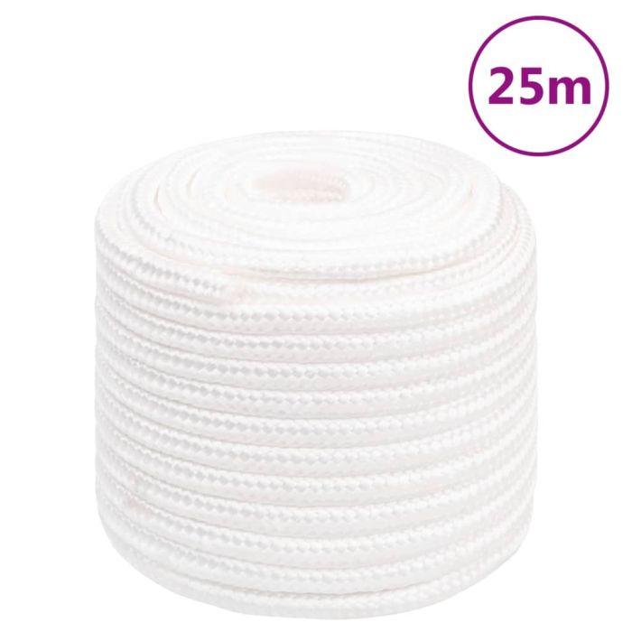 Boat Rope Full White 18 mm 25 m Polypropylene