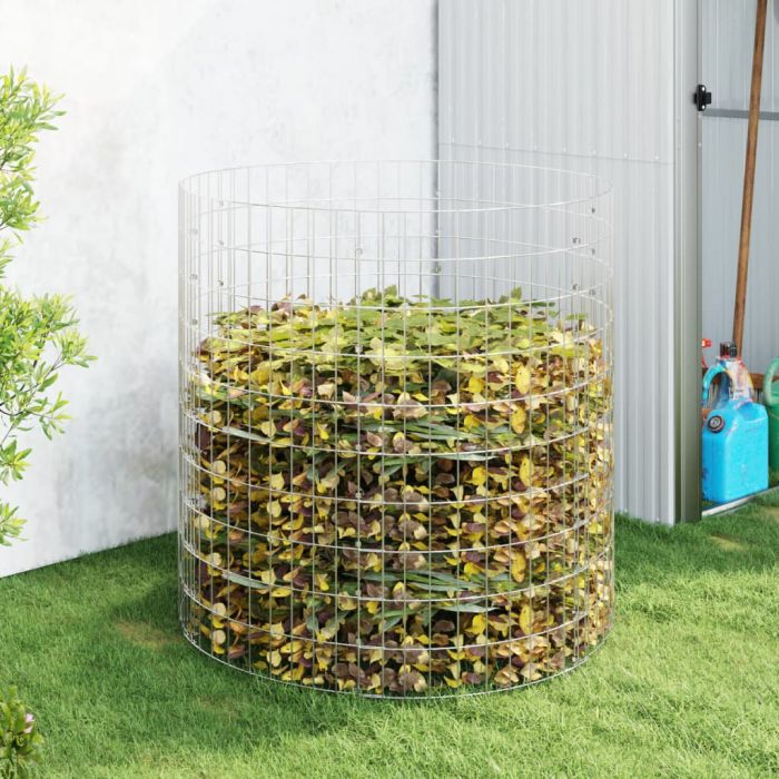 Garden Composter Ã˜100x100 cm Galvanised Steel