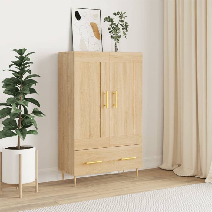 Highboard Sonoma Oak 69.5x31x115 cm Engineered Wood