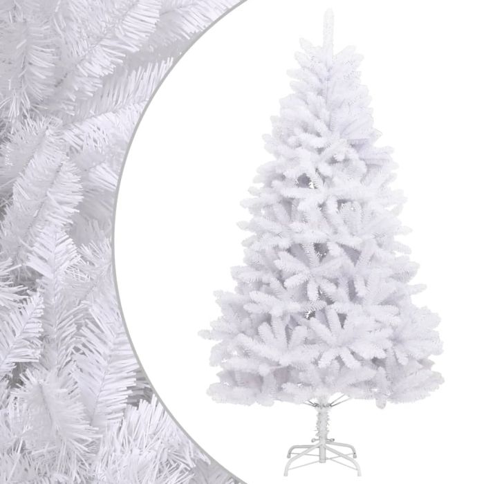 GLIMMERA Artificial Hinged Christmas Tree with Stand White 270 cm