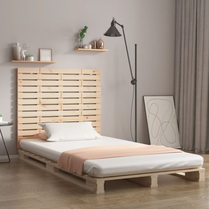 Wall Headboard 106x3x91.5cm Solid Wood Pine