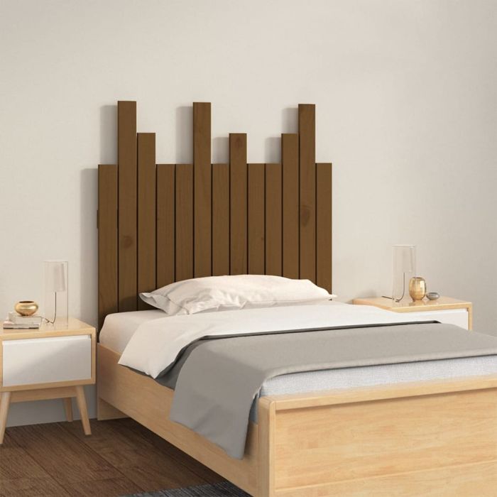 Wall Headboard Honey Brown 82.5x3x80cm Solid Wood Pine