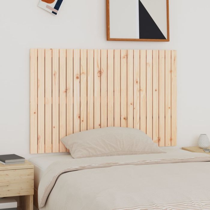 Wall Headboard 140x3x90cm Solid Wood Pine