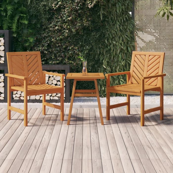 MESVALE Side Table 45x45x60 cm Acacia Wooden