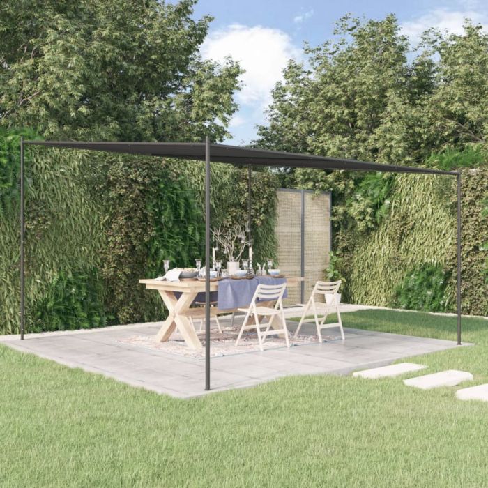 Gazebo Anthracite 4x4 m 180 g/m2 Fabric and Steel