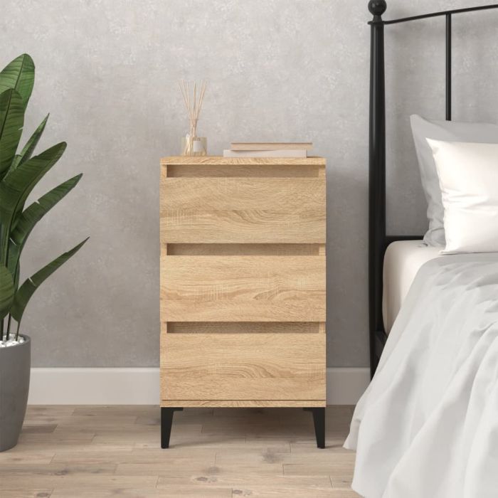 Bedside Table - MONTGOMERY Lou Nightstand Sonoma Oak 40cm