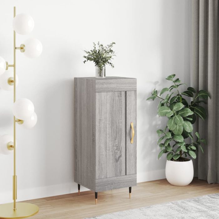 Sideboard Grey Sonoma 34.5x34x90 cm Engineered Wood