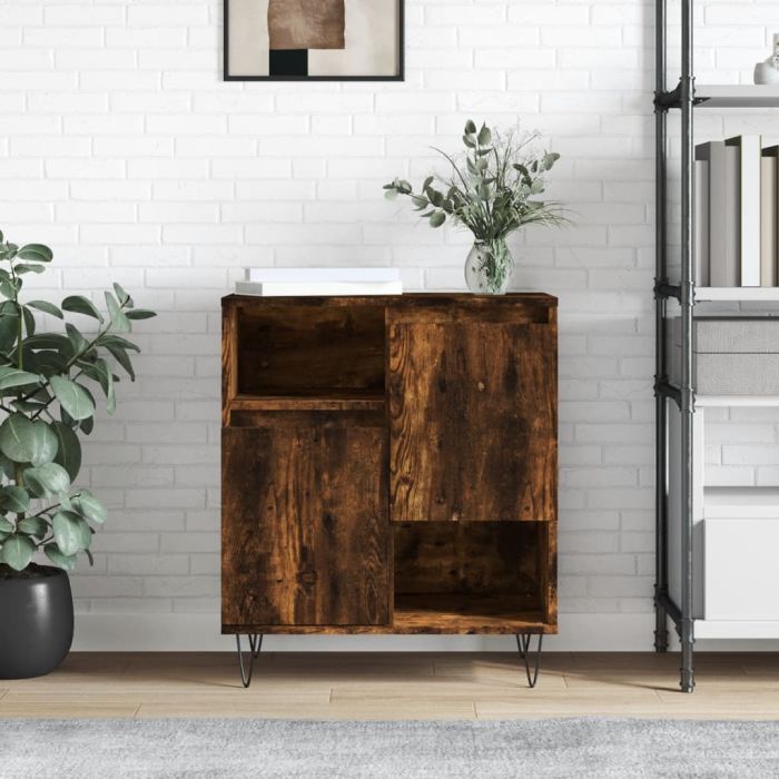 Sideboard Smoked Oak 60x35x70 cm Engineered Wood