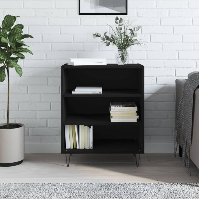 Sideboard Black 57x35x70 cm Engineered Wood