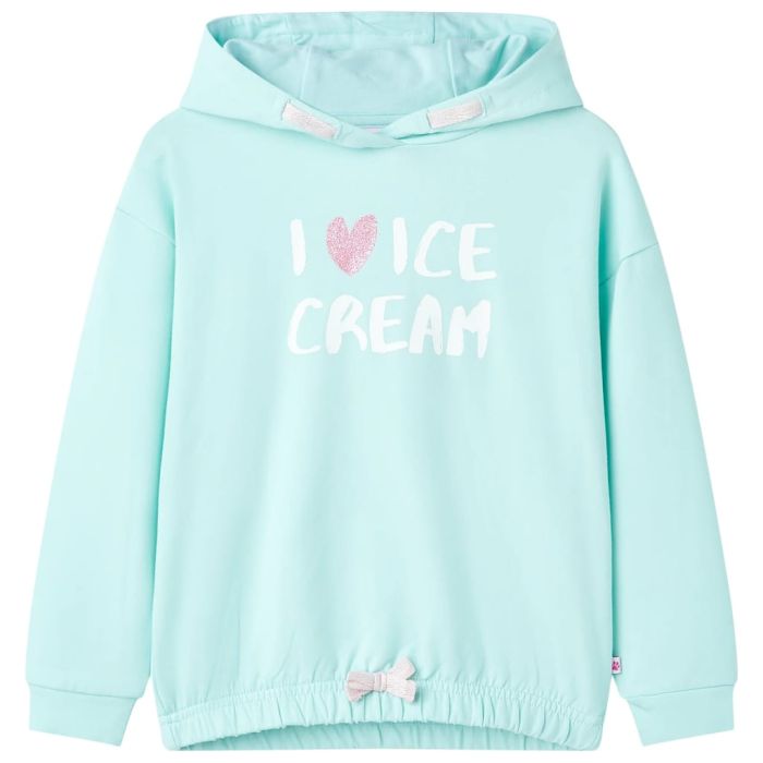 Kids' Hooded Sweatshirt Light Aqua 104