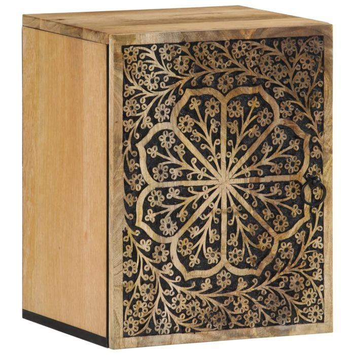 Bathroom Wall Cabinet 38x33x48 cm Solid Wood Mango