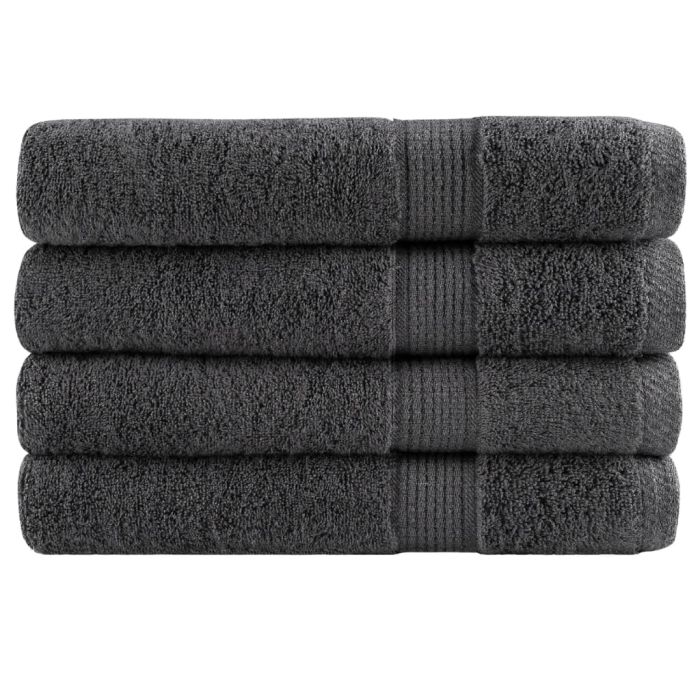 Premium Sauna Towels SOLUND 4pcs Anthracite 80x200cm 600gsm