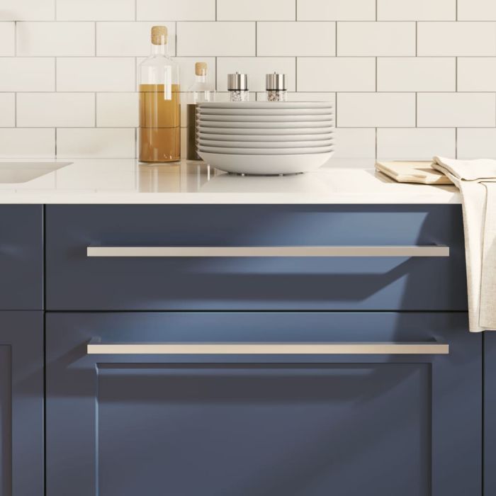 Cabinet Handles 5 Pcs Silver 480mm Stainless Steel