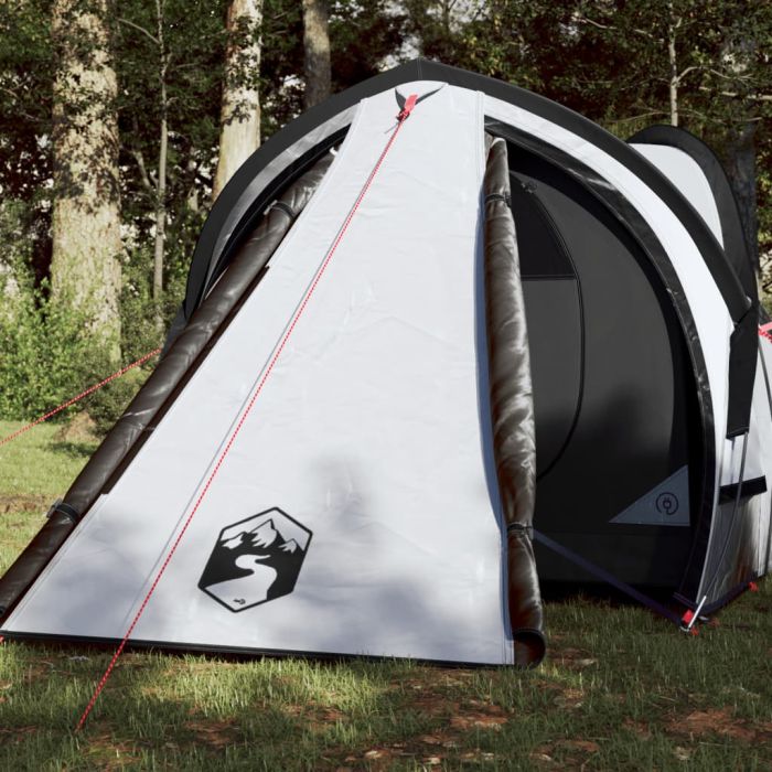 Camping Tent 2 Persons White 320x140x120 cm 185T Taffeta