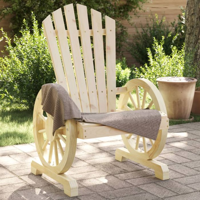 Garden Adirondack Chairs 4 Pieces Solid Wood Fir