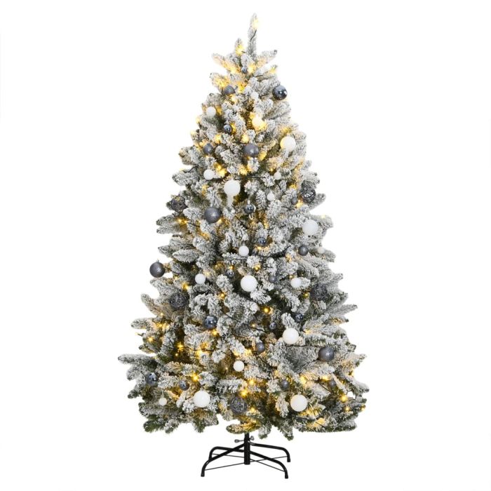 Nevis Blais Artificial Christmas Tree 300 LEDs Ball Set 180cm