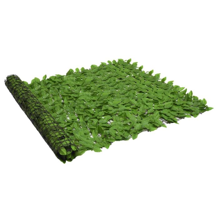 Balcony Screen with Green Leaves 200x150 cm
