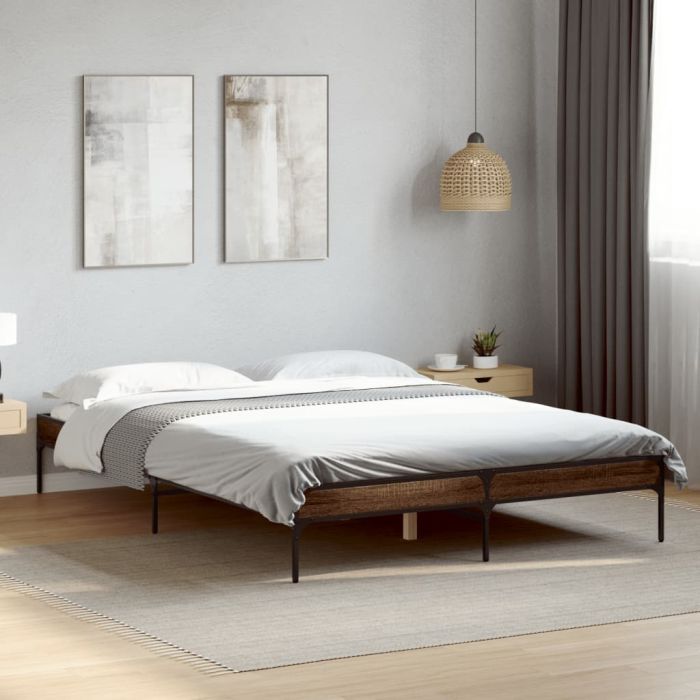 Bedframe Brown Oak 150x200cm King Size