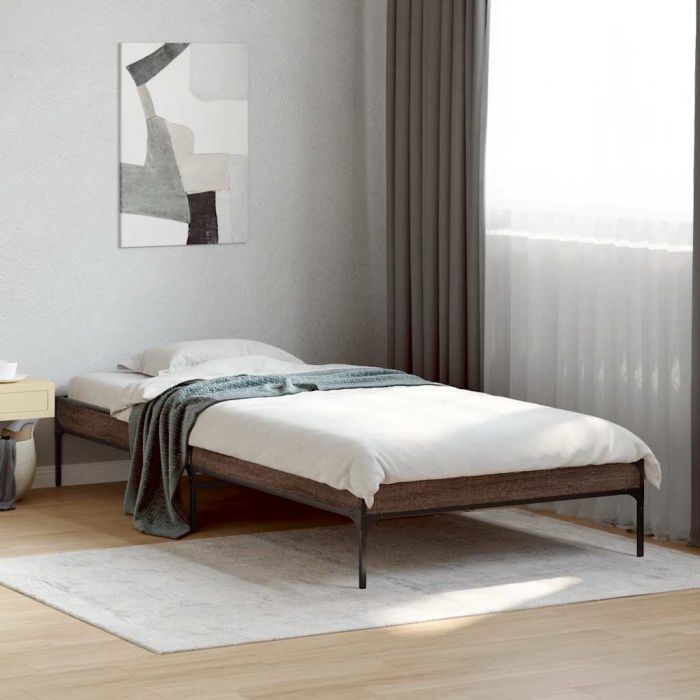 Bedframe Brown Oak 75x190cm Small Single