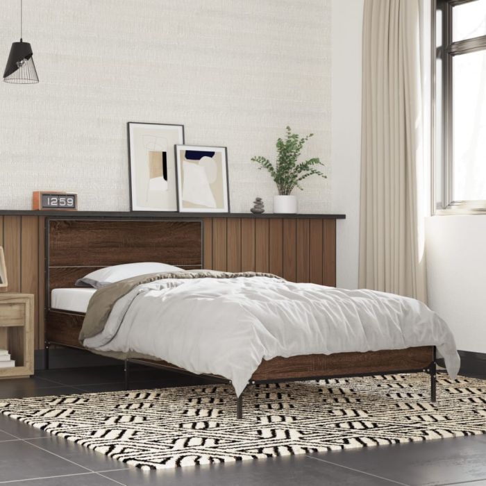 Bedframe Brown Oak 75x190cm Small Single