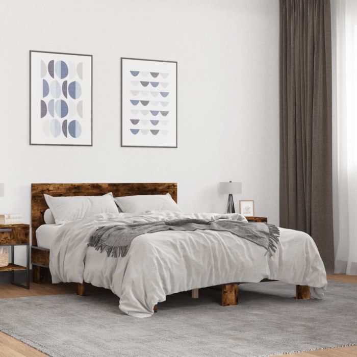 Bedframe Smoked Oak 140x200cm