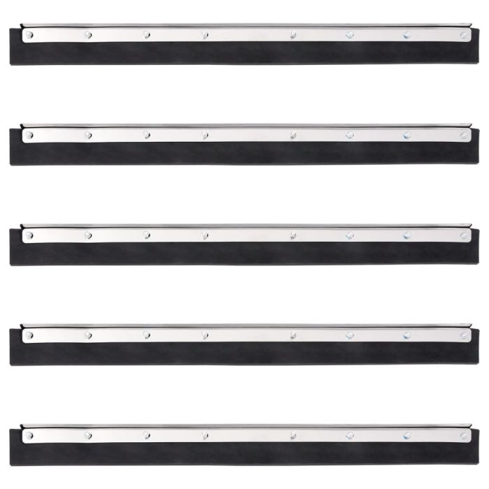 Floor Squeegee Heads 5 pcs 55x2x5 cm Steel and Rubber