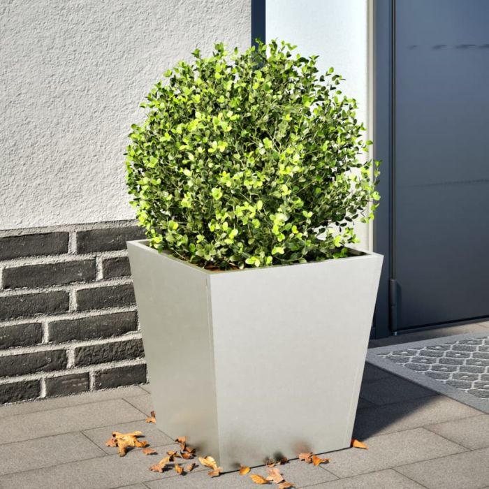 Garden Planter 40x40x40 cm Stainless Steel - vid-851060